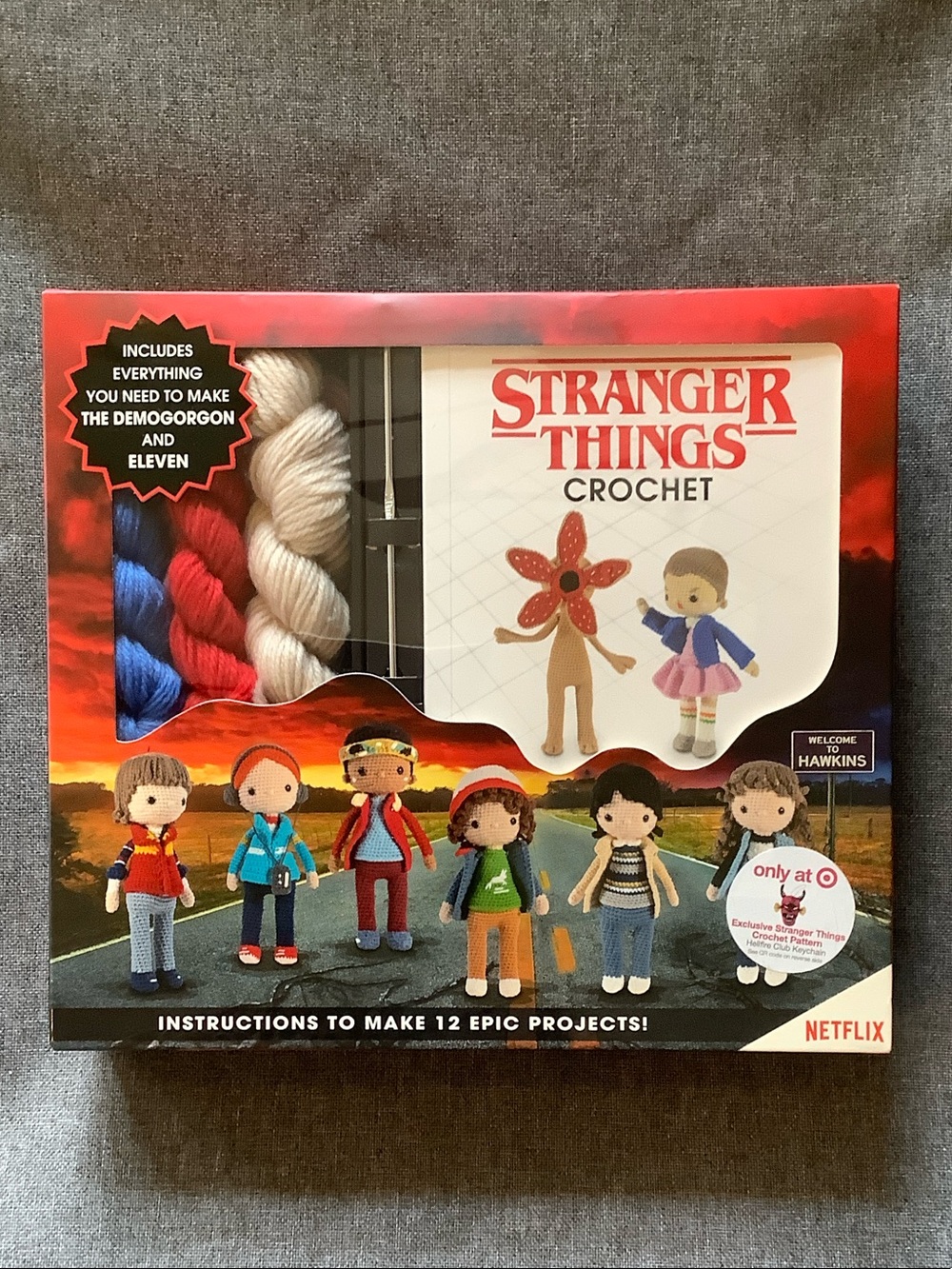 Stranger Things Crochet Kit NWT DIY Craft Set 12 Epic Projects